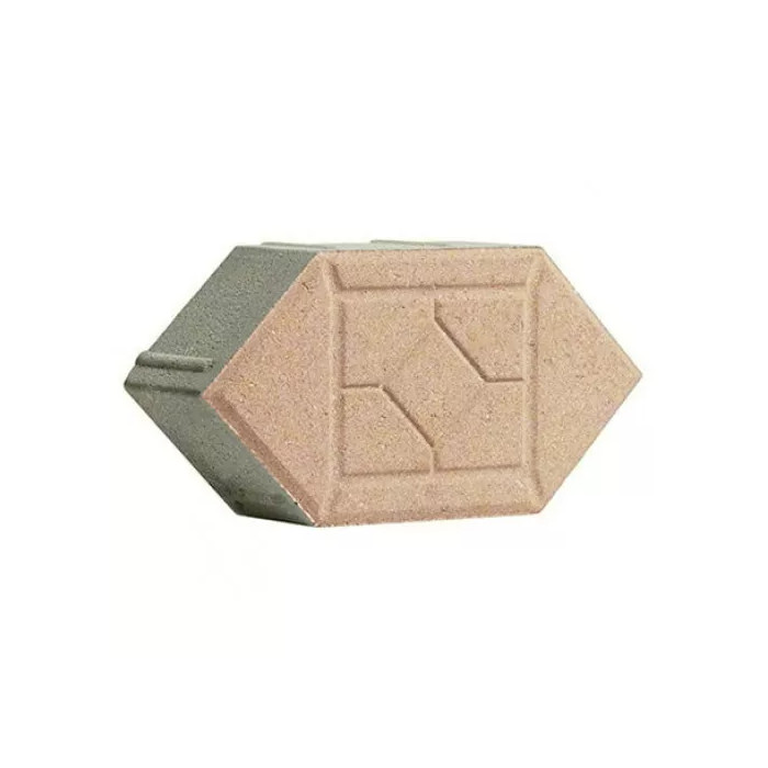 Тротуарная плитка 342 механический завод Ромб 80 мм Бежевый