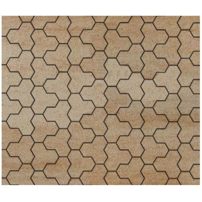 Тротуарная плитка Выбор Трилистник В.7.Ф.10 100 мм Искусственный камень Степняк