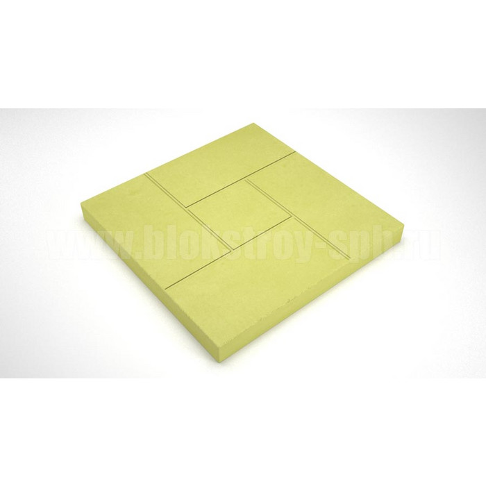 Тротуарная плитка «Калифорния» 300х300х30 желтая