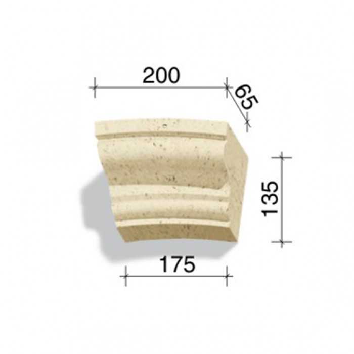 Арочный элемент White Hills 735-12, 135*200/175*65 мм