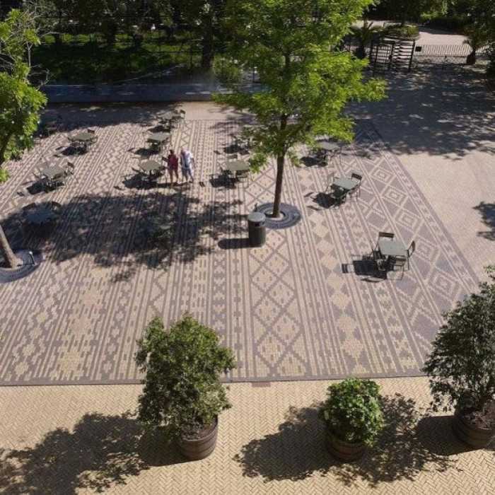 Клинкерная брусчатка Penter Nero wasserstrich tumbled, 200x65x85 мм