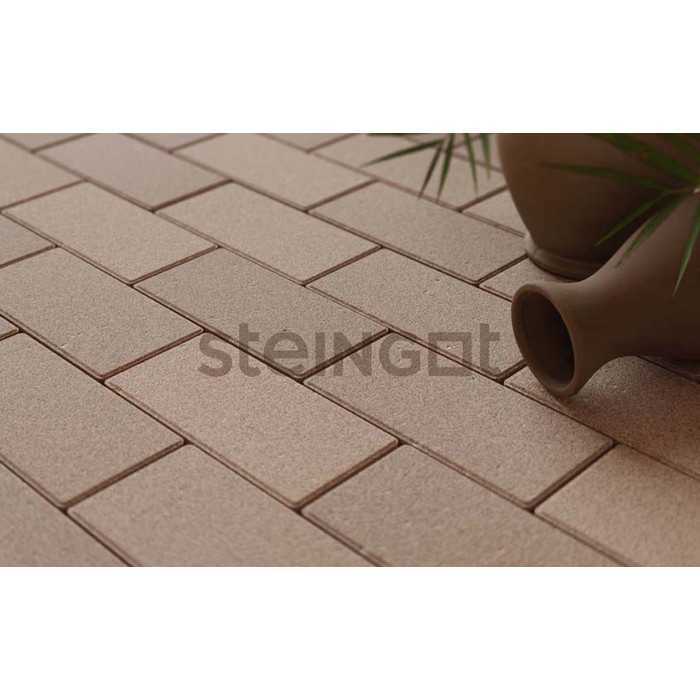 Тротуарная плитка Steingot Моноцвет, Прямоугольник, бежевый, 200x100x100 мм
